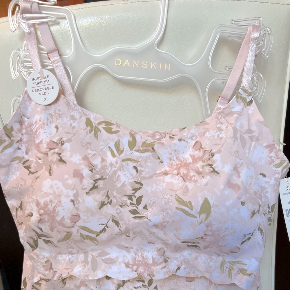 NWT Danskin Laser cut Floral Bra